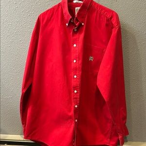 Cinch Men's Red Button-Down Western Shirt Size XL